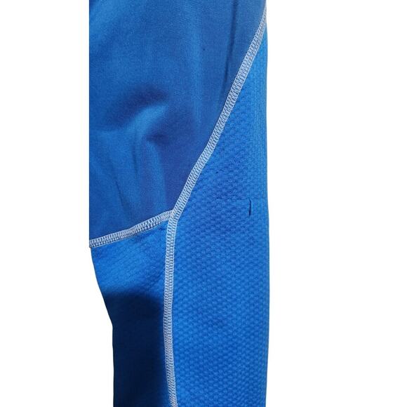 Marmot Shirt Men's Large Blue Two Tone Tech Lightweight ¼ Zip Pullover Baselayer - Picture 7 of 15